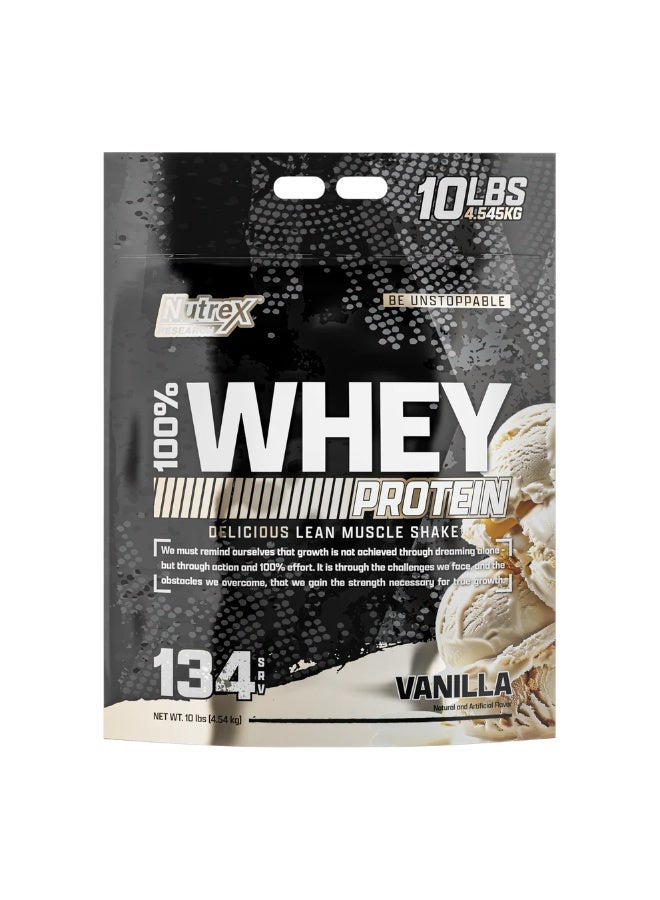 Nutrex Research NUTREX - 100% WHEY 10LB VANILLA - Image 1
